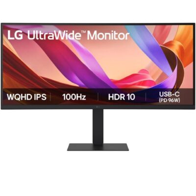 Monitor profesional ultrapanorámico curvo lg ultrawide 34u650a-b 34/ wqhd/ multimedia/ regulable en altura/ negro