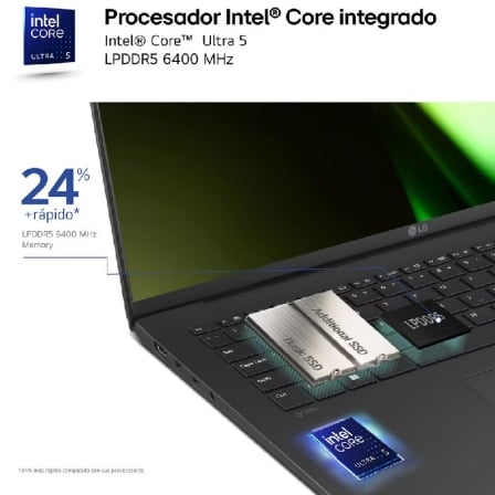 Portátil lg gram 14zb90s-g.ax55bn intel core ultra 5-115u/ 16gb/ 512gb ssd/ 14/ sin sistema operativo - Imagen 8