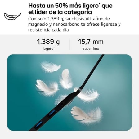 Portátil lg gram 17z90tl-g.au88bn intel core ultra 7-258v/ 32gb/ 1tb ssd/ 17/ win11 - Imagen 7