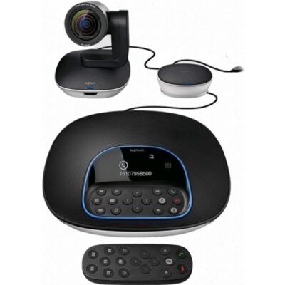 Sistema de videoconferencia logitech group/ enfoque automático/ full hd