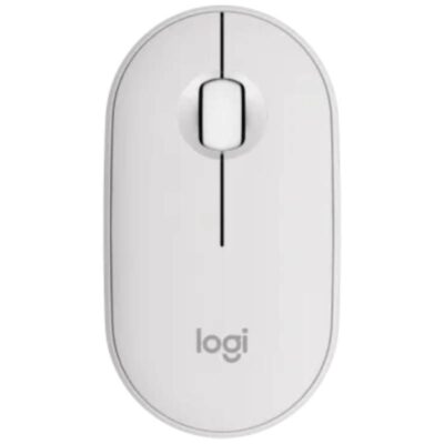 Ratón inalámbrico logitech pebble 2 m350s/ hasta 1000 dpi/ blanco
