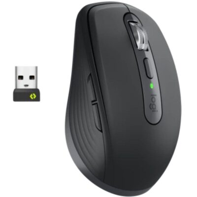 Ratón inalámbrico logitech mx anywhere 3s for business/ batería recargable/ hasta 8000 dpi/ grafito