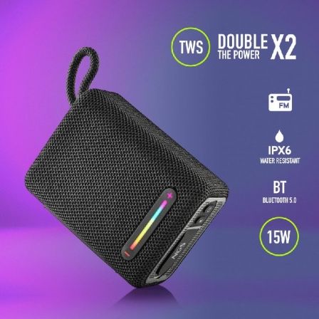 Altavoz con bluetooth ngs roller furia 1/ 15w/ 2.0/ negro - Imagen 6