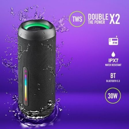 Altavoz con bluetooth ngs roller furia 2/ 30w/ 2.0 - Imagen 9