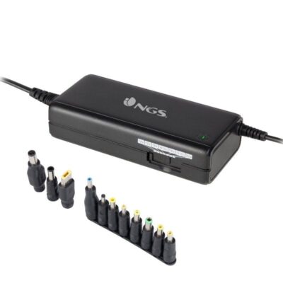 Cargador de portátil ngs ban/ 90w/ manual/ 11 conectores/ voltaje 12-20v