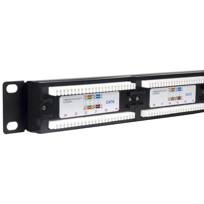 Patch panel phasak pu 2420/ 24 puertos/ cat.6/ altura 1u - Imagen 2