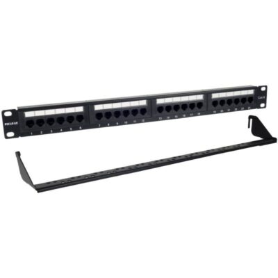 Patch panel phasak pu 2424/ 24 puertos/ cat.6/ altura 1u/ gestión de cables