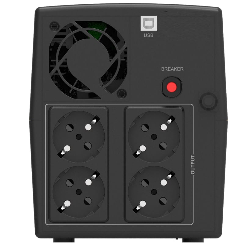 Sai línea interactiva phasak sirius 2200 va interactive/ 2200va-1320w/ 4 salidas/ formato torre - Imagen 2