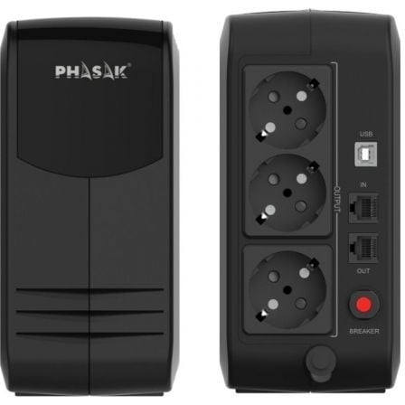 Sai línea interactiva phasak smart lite 950va/ 950va-570w/ 3 salidas/ formato torre - Imagen 7