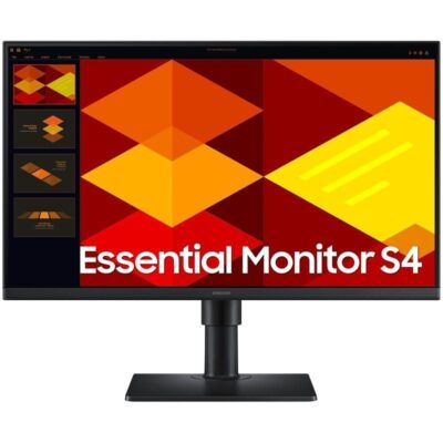 Monitor profesional samsung essential monitor s4 s40gd s24d402gau/ 24/ full hd/ regulable en altura/ negro