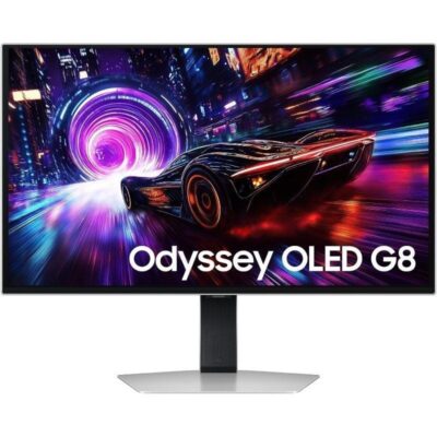Monitor gaming samsung odyssey oled g8 g81sf s27fg816su 27/ 4k/ 0.03ms/ 240hz/ qd-oled/ regulable en altura/ plata