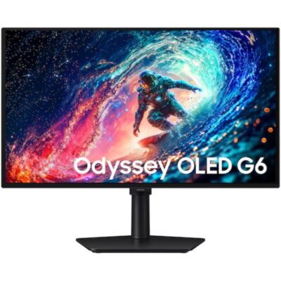 Monitor gaming samsung odyssey oled g6 g61sh s27hg612su 27/ qhd/ 0.03ms/ 240hz/ qd-oled/ regulable en altura/ negro
