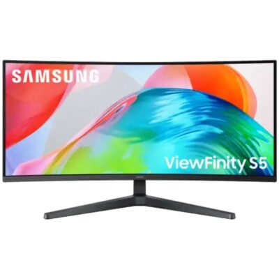 Monitor profesional ultraparonámico curvo samsung viewfinity s5 s34h550gau 34/ uwqhd/ negro