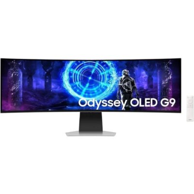 Monitor gaming ultrapanorámico curvo samsung odyssey oled g9 s49dg954su 49/ dual qhd/ 0.03ms/ 240hz/ oled/ multimedia/