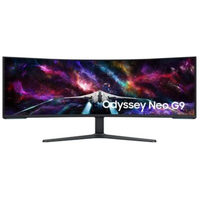 Monitor gaming ultrapanorámico curvo samsung odyssey neo g9 s57cg952nu 57/ dual uhd/ 1ms/ 240hz/ va/ regulable en altura/