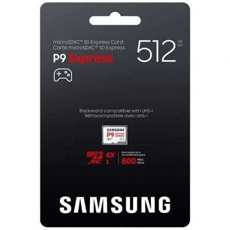 Tarjeta de memoria samsung p9 express 512gb microsd xc/ clase 10/ 800mbs - Imagen 4