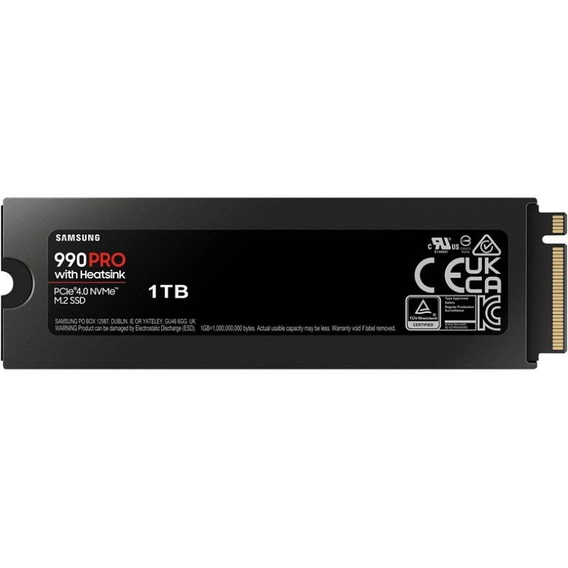 Disco ssd samsung 990 pro 1000gb/ m.2 2280 pcie gen4/ con disipador de calor/ compatible con ps5 y pc - Imagen 2