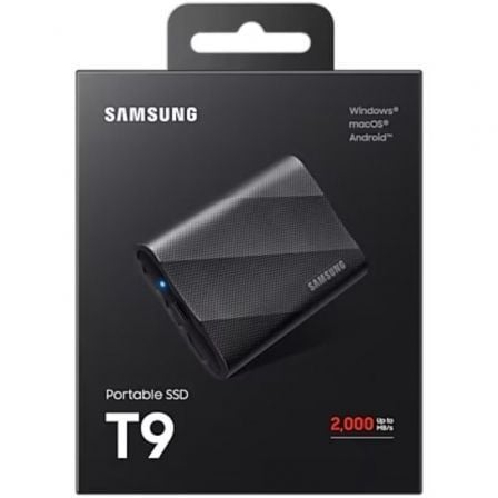 Disco externo ssd samsung portable t9 1tb/ usb 3.2/ negro - Imagen 10