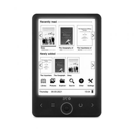 Libro electrónico spc dickens light 2/ 6/ tinta electrónica/ negro - Imagen 7
