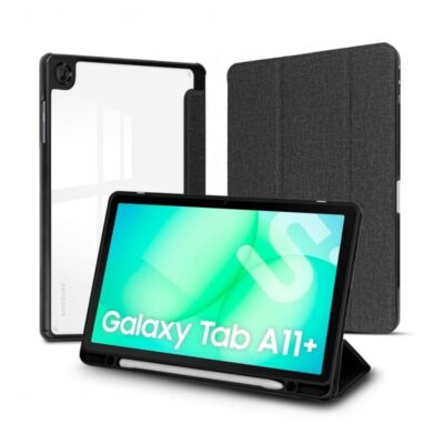 Funda subblim clear shock case para samsung a11+/ negra