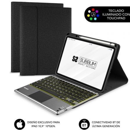 Funda con teclado subblim keytab pro bt para tablet ipad - Imagen 6