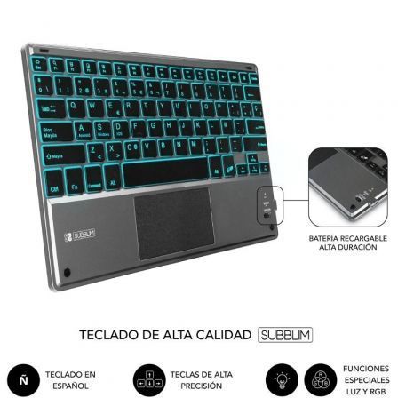 Funda con teclado subblim keytab pro bt para tablet ipad - Imagen 10