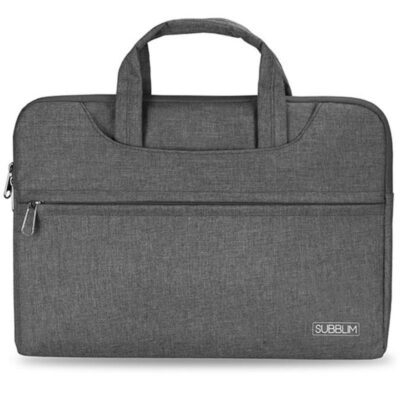Maletín subblim business laptop sleeve para portátiles hasta 15.6/ cinta para trolley/ gris