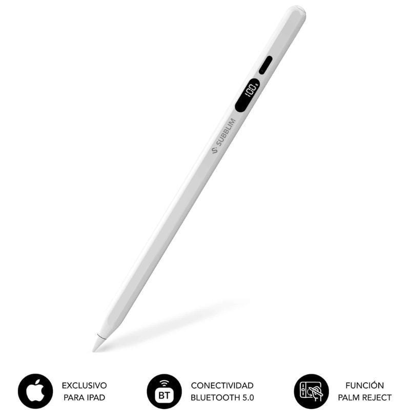 Lápiz electrónico subblim noteflow pen para ipad/ blanco - Imagen 2