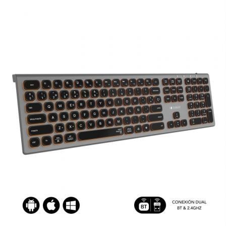Teclado inalámbrico subblim master/ gris y negro - Imagen 6