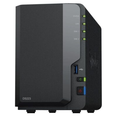 Nas synology diskstation ds223/ 2 bahías 3.5- 2.5/ 2gb ddr4/ formato torre