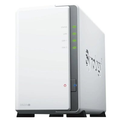 Nas synology diskstation ds223j/ 2 bahías 3.5- 2.5/ 1gb ddr4/ formato torre