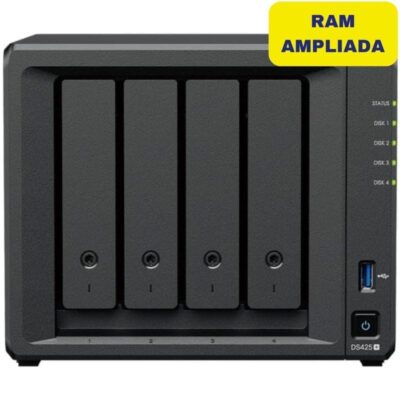Nas synology diskstation ds425+/ 4 bahías 3.5- 2.5/ 6gb ddr4/ formato torre