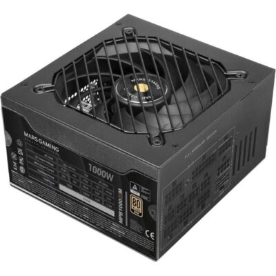 Fuente de alimentación mars gaming mpb1000sim/ 1000w/ ventilador 14cm/ atx 3.1/ pcie 5.1/ 80 plus gold