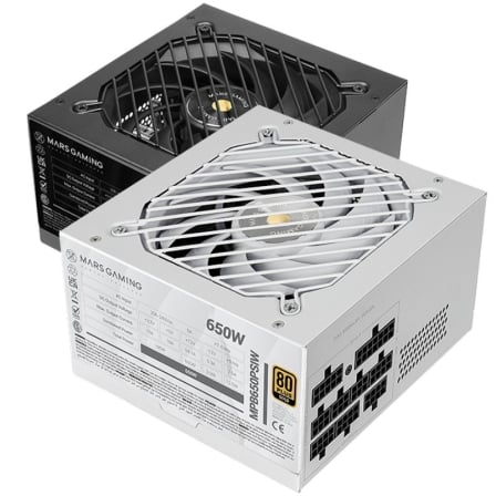 Fuente de alimentación mars gaming mpb650psi/ 650w/ ventilador 12cm/ 80 plus gold/ blanca - Imagen 5