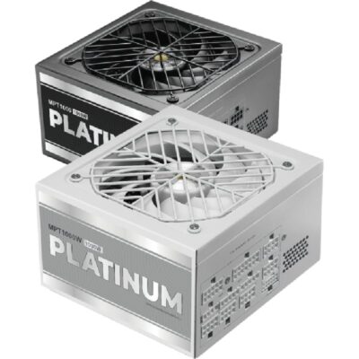 Fuente de alimentación mars gaming mpt1000/ 1000w/ ventilador 14cm/ atx 3.1/ pcie 5.1/ 80 plus platinum/ blanca