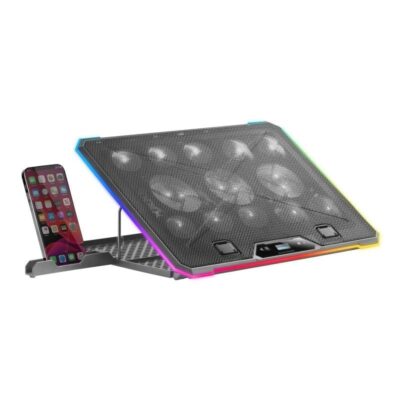 Soporte refrigerante mars gaming mnbc13 para portátiles hasta 17/ iluminación led