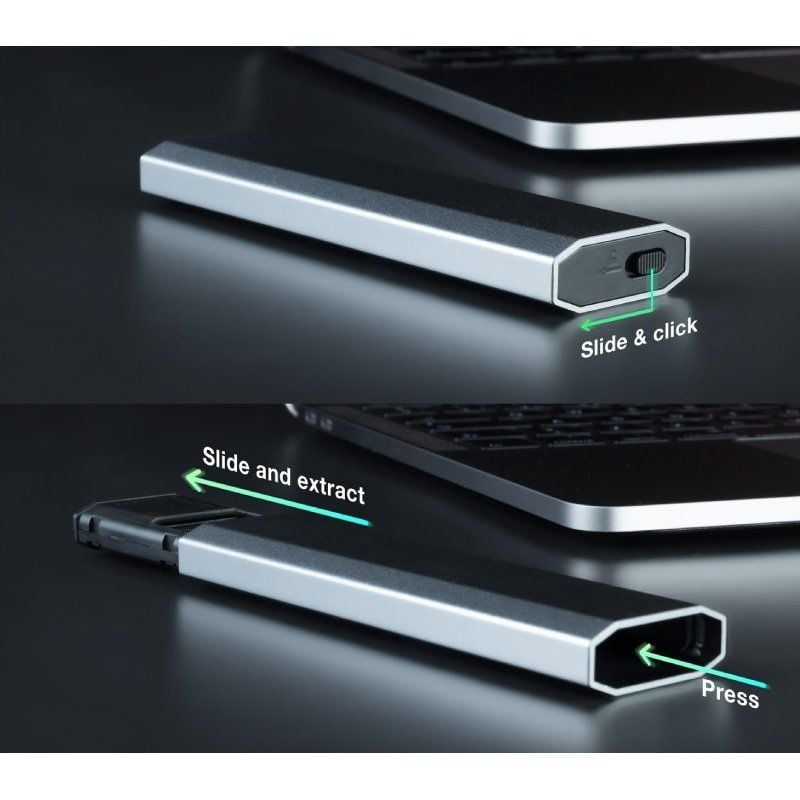 Caja externa para disco ssd m.2 nvme tooq tqe-2223g/ usb 3.2 - Imagen 4