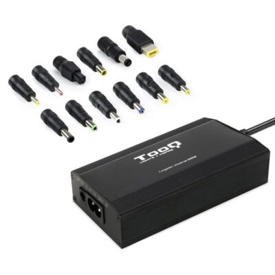 Cargador de portátil tooq tqlc-100bs01m/ 1xusb/ 100w/ manual/ 12 conectores/ voltaje 12-24v