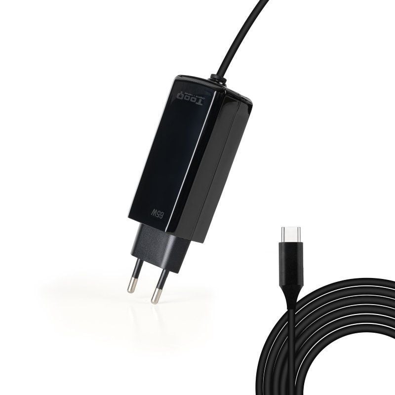 Cargador de portátil gan tooq tqlc-usbcgan65pd-c usb tipo-c - Imagen 2