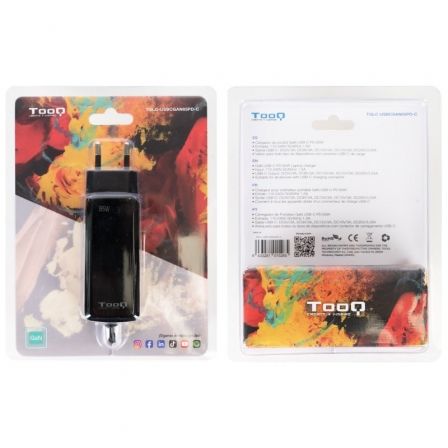 Cargador de portátil gan tooq tqlc-usbcgan65pd-c usb tipo-c - Imagen 8