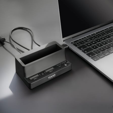 Docking station para ssd m2 sata/nvme tooq tqds-502b - Imagen 8