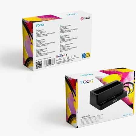 Docking station para ssd m2 sata/nvme tooq tqds-502b - Imagen 10