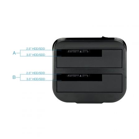 Docking station para discos duros tooq tqds-802b - Imagen 8