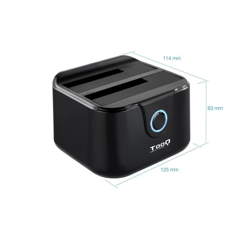 Docking station para discos duros tooq tqds-802b - Imagen 4