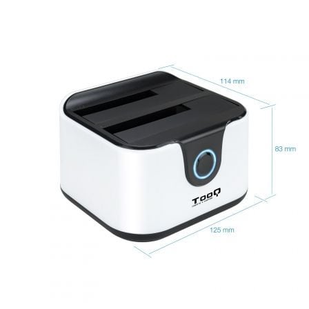 Docking station para discos duros tooq tqds-802bw - Imagen 9