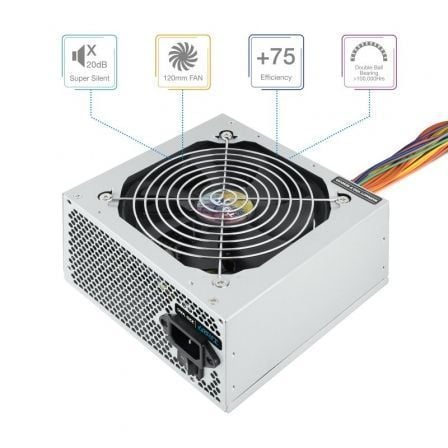 Fuente de alimentación tooq tqapolo-500sp/ 500w/ ventilador - Imagen 7
