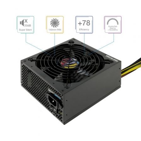 Fuente de alimentación tooq tqapolo-600sp/ 600w/ ventilador 14cm - Imagen 7