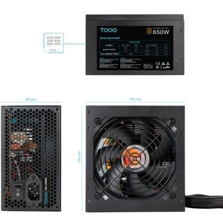 Fuente de alimentación tooq tqhelios-650sp/ 650w/ ventilador 12cm/ 80 plus bronze - Imagen 9