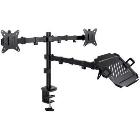 Soporte de mesa para 2 monitores y 1 portátil tooq db1202tn - Imagen 5