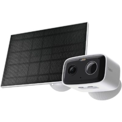Cámara de videovigilancia tp-link tapo tc80 kit/ visión nocturna/ control desde app/ incluye panel solar